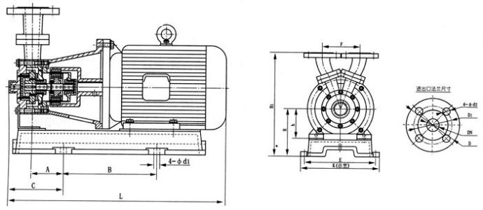CW型旋渦磁力驅(qū)動(dòng)泵安裝尺寸圖 CW型旋渦磁力驅(qū)動(dòng)泵安裝尺寸圖